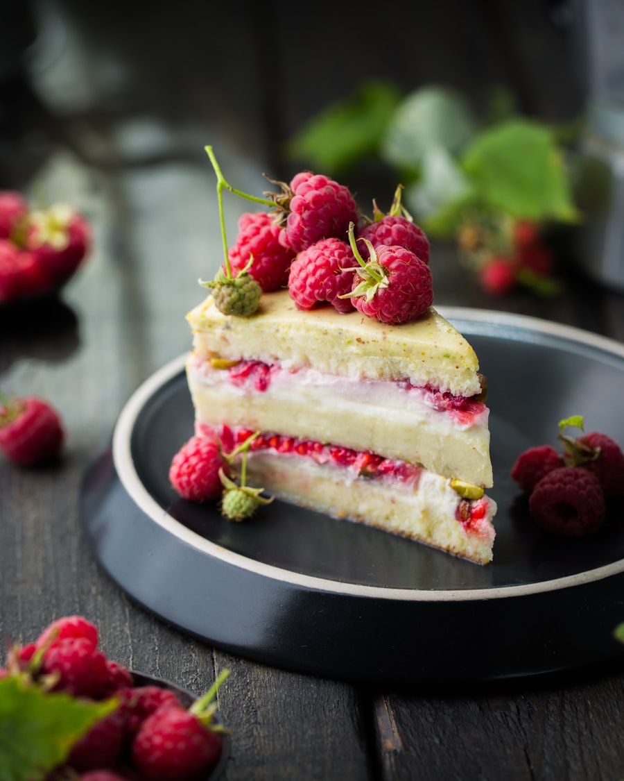 Postre con frutos rojos